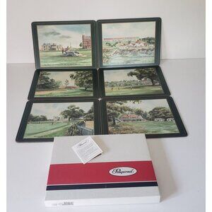 NIB Vintage Pimpernel UK/England Champion Golf Course Collectors Set Placemats 6